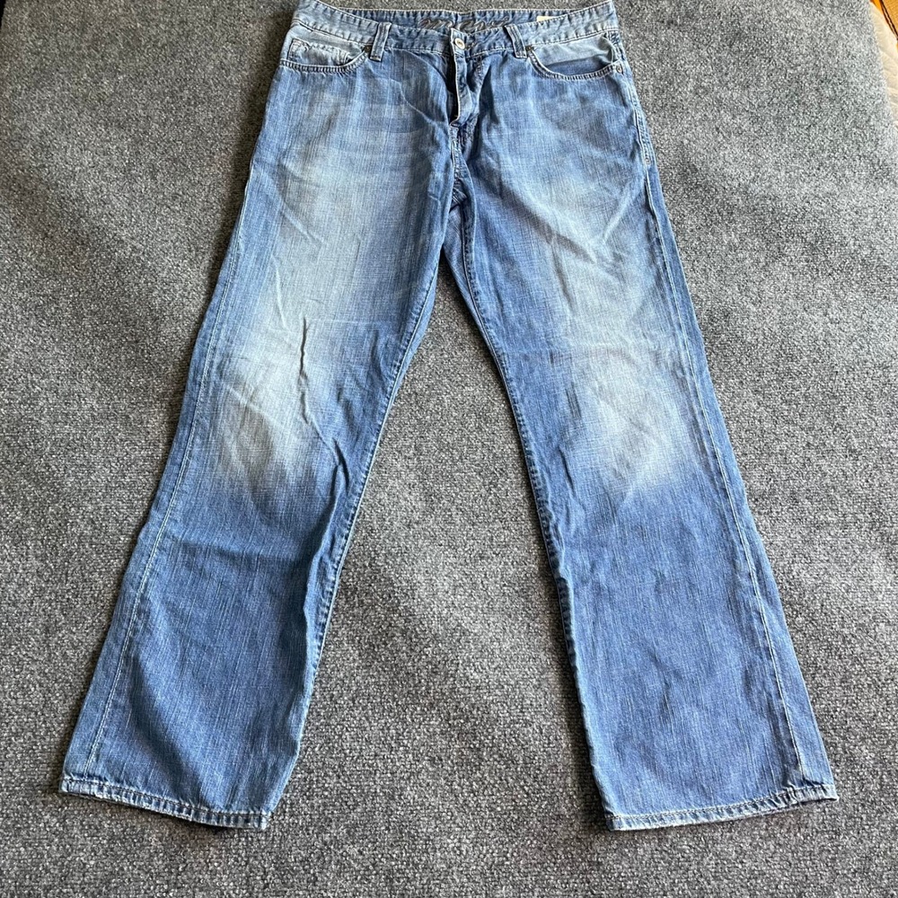 Mavi Matt‎ Men Blue Light Wash Mid Rise Bootcut Jeans 34x32 0033710572